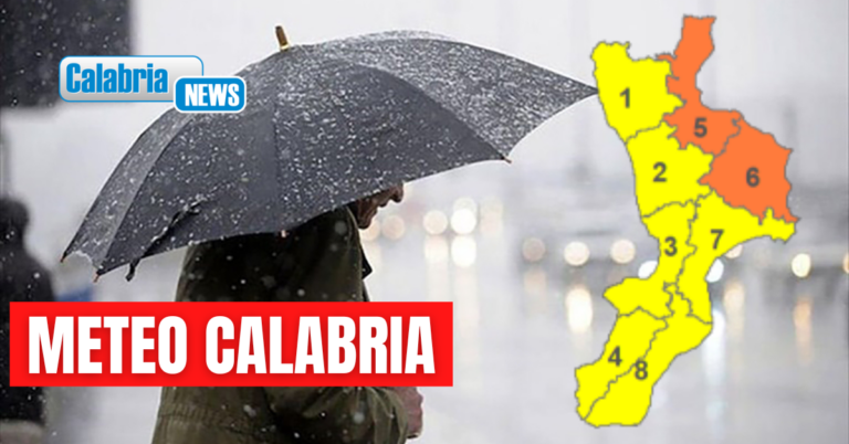 Il maltempo non lascia la Calabria: giovedì allerta arancione su zone ioniche settentrionali