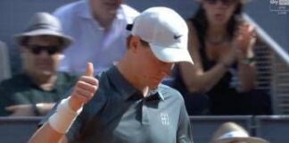 Sinner, nervosismo a Madrid: fallisce il set point e alza il pollice