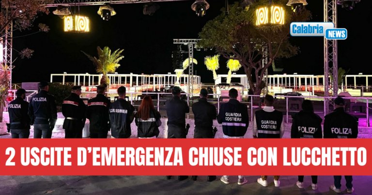 Troppi avventori (4.000 invece che 1.500): chiusa temporaneamente discoteca a Soverato