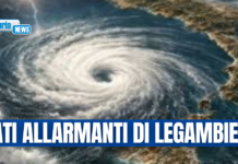 Ciclone Erminio: emergenza crisi climatica nel centro sud Italia, 794 eventi estremi in 15 anni