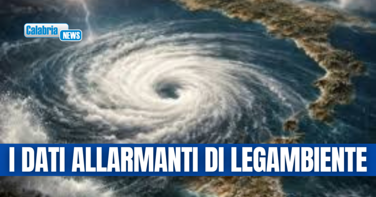 Ciclone Erminio: emergenza crisi climatica nel centro sud Italia, 794 eventi estremi in 15 anni