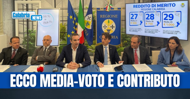 Reddito di Merito: firmato il Protocollo intesa tra la Regione e le Università calabresi