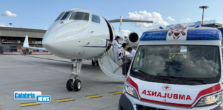 Volo sanitario d’urgenza per bimba di 5 anni trasportata da Reggio Calabria a Genova