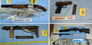 Reggio Calabria: Scoperto e sequestrato piccolo arsenale armi in zona Borgata Giardini e del Calopinace
