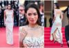 Cannes, Elodie sul tappeto rosso con un look da diva d’altri tempi