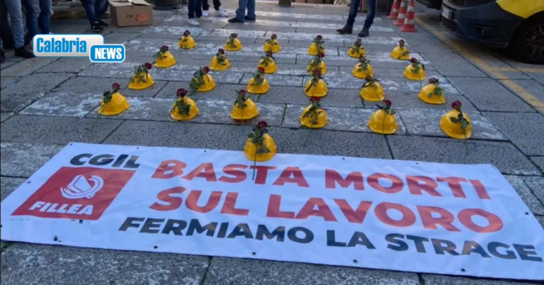 Morti sul lavoro, Cgil Calabria: “Più ispettori e controlli. Morire sul lavoro non è fatalità”