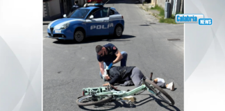 Gioia Tauro, Polizia salva una donna rimasta ferita dopo una caduta dalla bicicletta