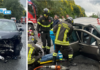 Cosenza, violento impatto tra auto sulla SS107: due feriti estratti dalla lamiere e portati all’Annunziata