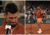 Roland Garros, Djokovic vince e… balla