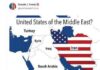 Trump e l’Iran ‘americano’, il presidente pubblica la mappa a stelle e strisce