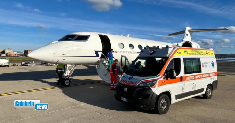 Volo sanitario urgente da Lamezia al ‘Bambino Gesù’ di Roma per una neonata di appena un giorno