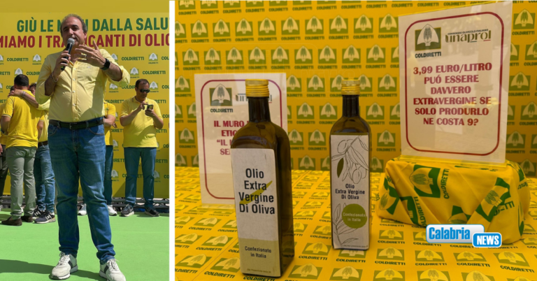 Olio extravergine: Anche Coldiretti Calabria a Bari contro speculazioni, frodi e prezzi crollati