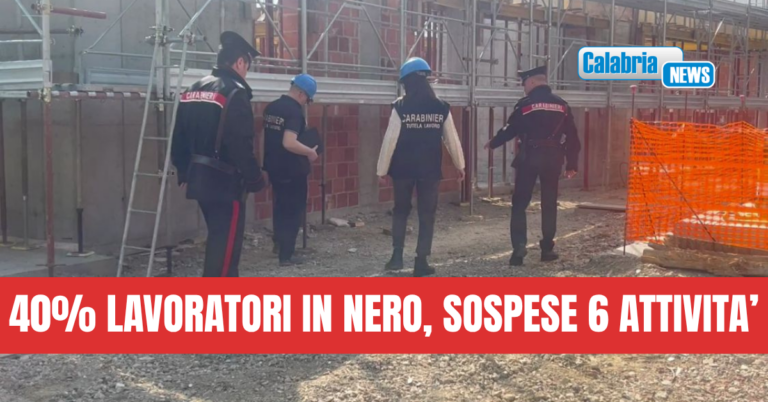 Sicurezza del lavoro e contrasto al lavoro sommerso: 165mila euro tra ammende e sanzioni nel Crotonese
