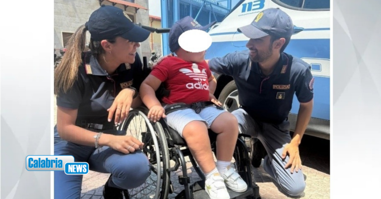Crotone, Antonio “poliziotto” per un giorno e il desidero di “una casa con l’ascensore”