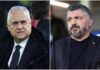 Lazio, inizia l’era Gattuso: l’ex ct oggi a Formello in attesa della cena con Lotito