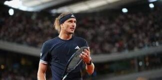 Roland Garros, Russell Crowe tifa Zverev: “Forza Sascha”