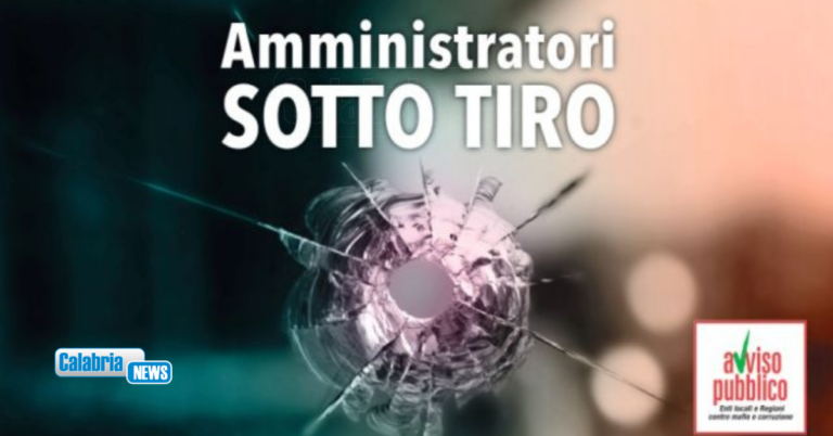 Amministratori pubblici sotto tiro: la Calabria quarta in Italia per atti intimidatori subiti