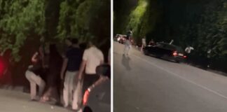 Taormina, auto a tutta velocità su giovani fuori da una discoteca – Il video
