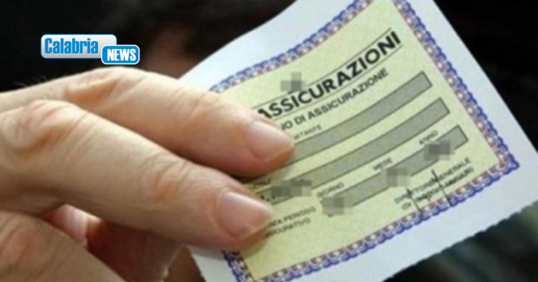 Rc auto, a maggio prezzo medio in Calabria 558 euro: +9,35% sul 2025