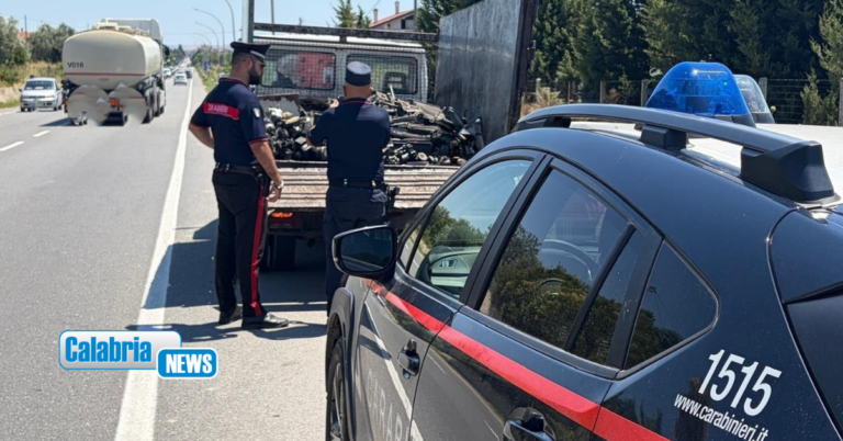 Sellia Marina, i Carabinieri sequestrano 700 kg di rifiuti altamente inquinanti