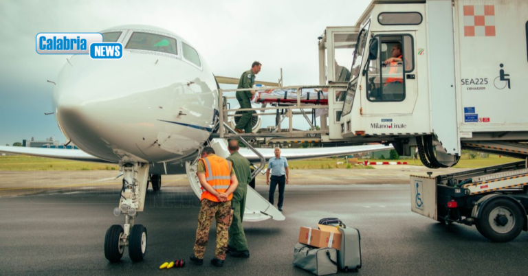 Giovane di 24 anni in pericolo di vita trasportato d’urgenza in aereo da Lamezia al ‘Niguarda” di Milano