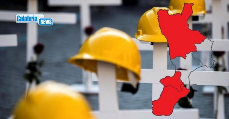 Morti sul lavoro in Calabria 2026: Da gennaio a maggio 11 vittime totali, la Regione è in zona rossa