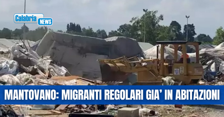 VIDEO-San Ferdinando, ruspe in azione: è iniziato lo smantellamento della tendopoli