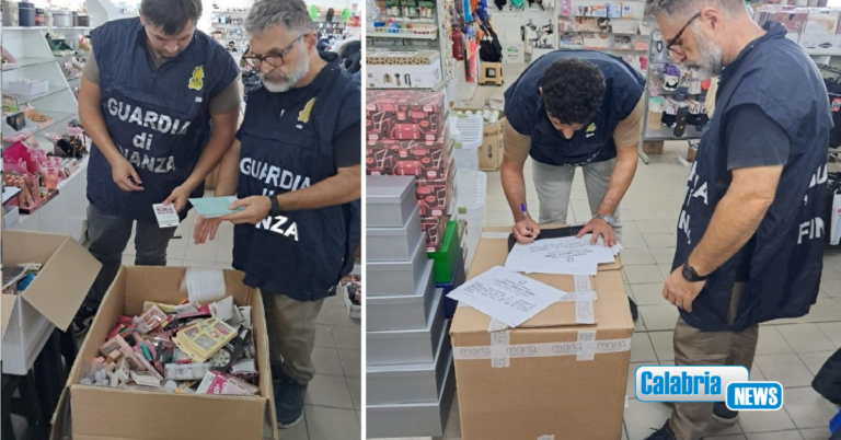 Guardia di finanza sequestra a Lamezia oltre 200mila prodotti non sicuri