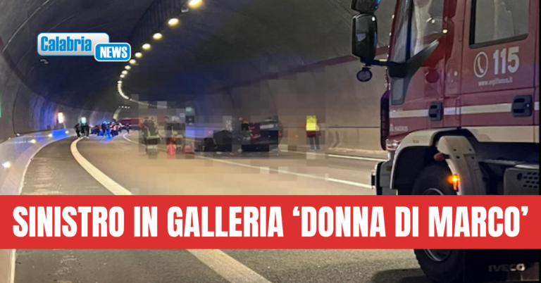 Tragico tamponamento a catena sulla A2 fra Campotenese e Mormanno: muore centauro di 80 anni