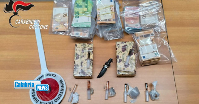 Crotone, pizzicati con oltre un chilo di eroina: tre uomini arrestati dai Carabinieri