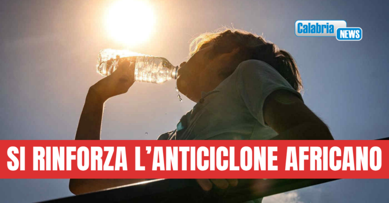 Meteo, in Calabria si continua a boccheggiare: gran caldo e nei prossimi giorni picchi di oltre 40°C