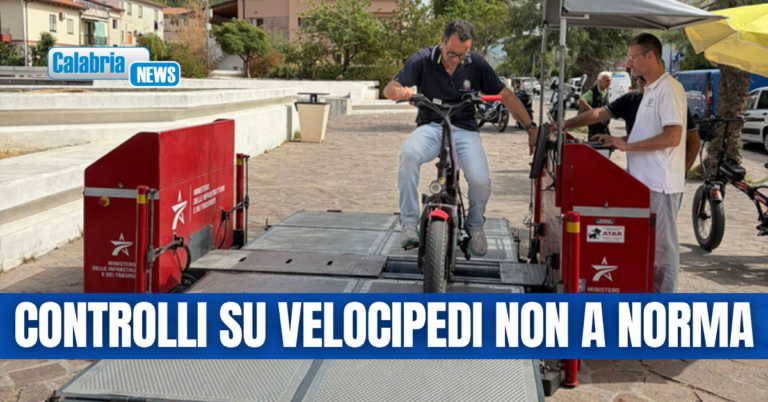 Biciclette elettriche irregolari, nel Cosentino in azione impianto della Motorizzazione