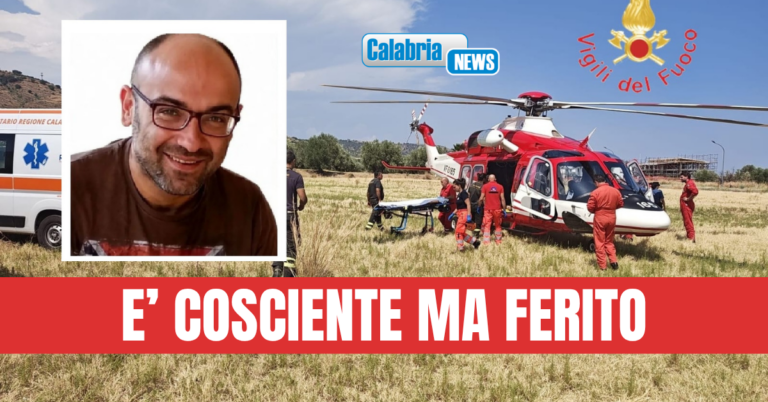 VIDEO-Ritrovato vivo in un dirupo il pizzaiolo 38enne scomparso nelle scorse ore a Montepaone