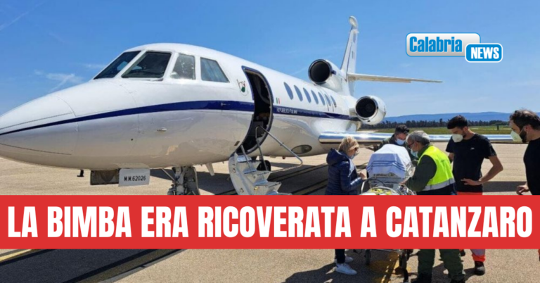 Neonata di otto giorni in pericolo di vita trasferita d’urgenza da Lamezia al ‘Gaslini’ di Genova