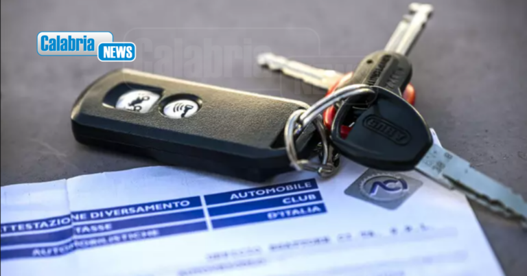 Stop bollo auto e moto, in Calabria riguarda oltre 806mila proprietari