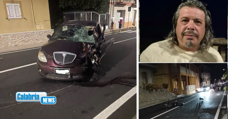 Gravissimo incidente all’alba tra auto-moto a Cariati sulla SS106: muore 56enne