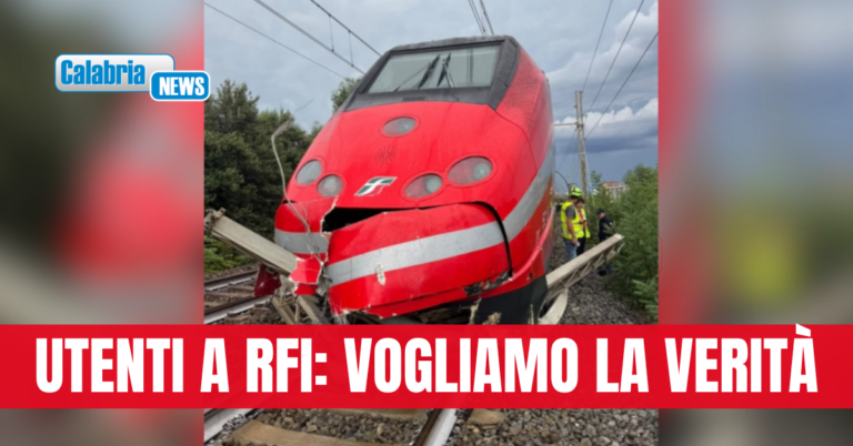 Incidente Frecciarossa Falerna-Lamezia, ACU Calabria: sfiorata la strage nel silenzio assoluto
