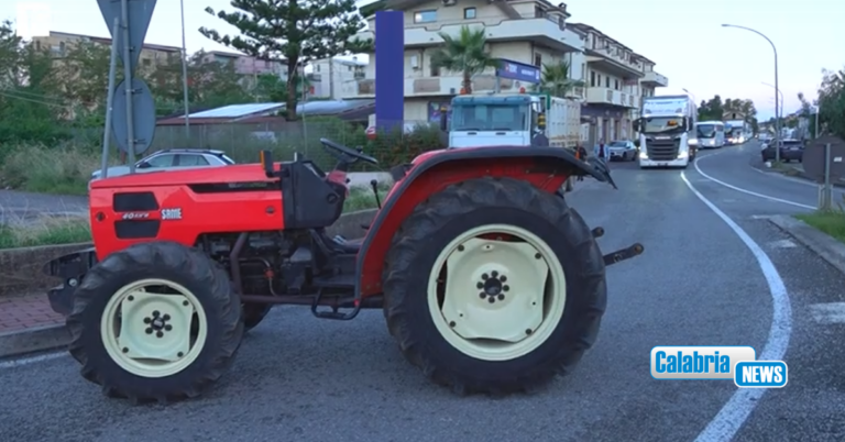 Protesta a oltranza degli agricoltori nel Pollino e nella Sibaritide: presidio trattori e camion contro i rincari